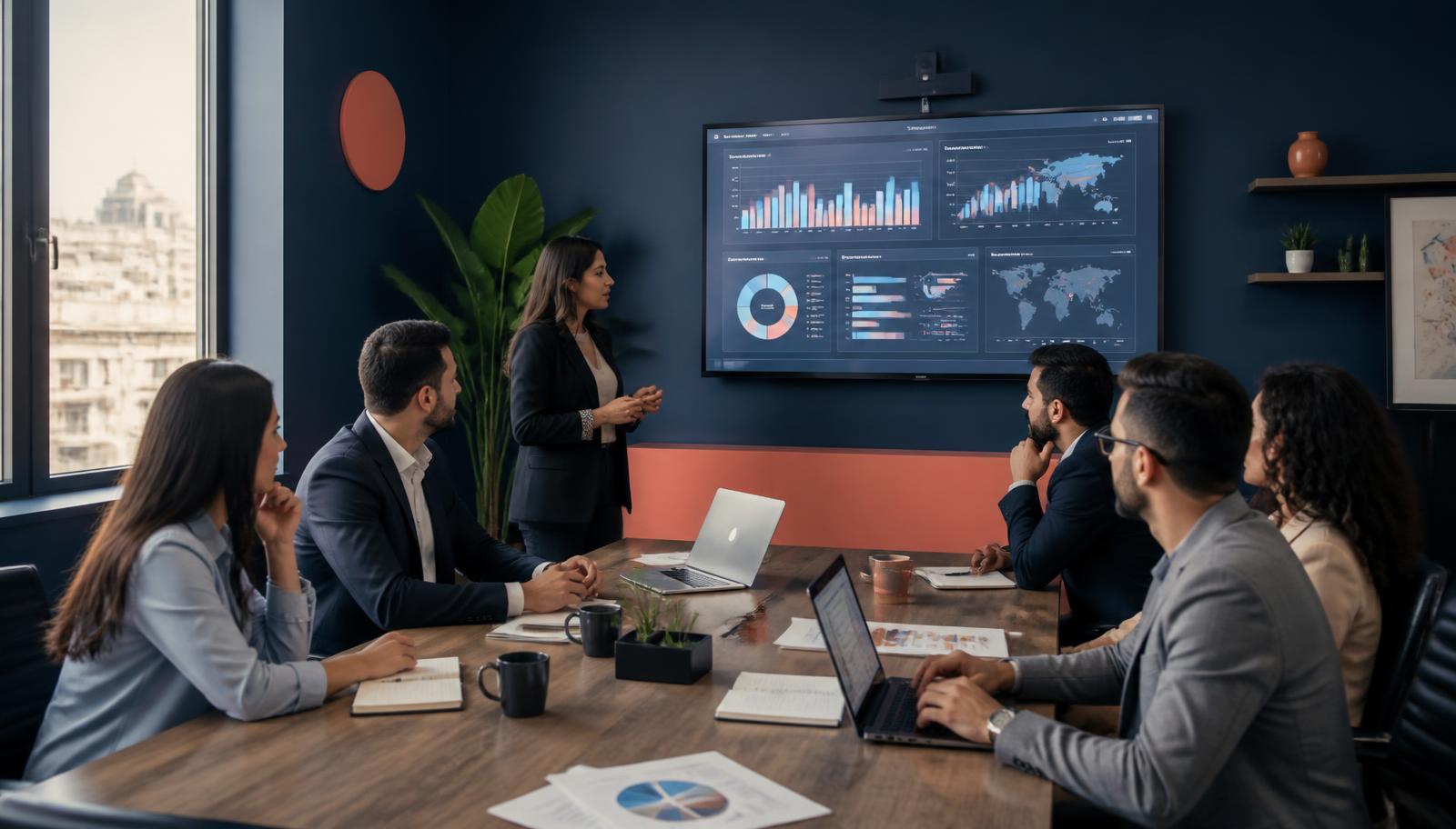 اجتماع استشاري لمراجعة خطة اتصال ومؤشرات إدارة السمعة